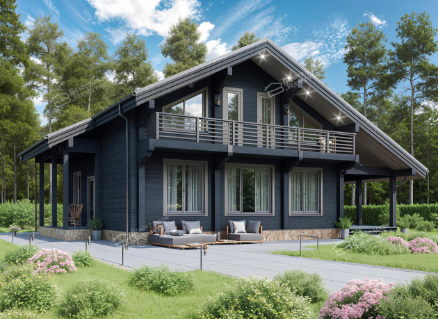 Дом из клееного бруса VZ-370